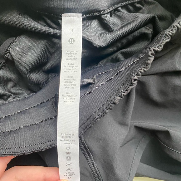 Black tracker short. Size 4, 4” insea… - Picture 5 of 5